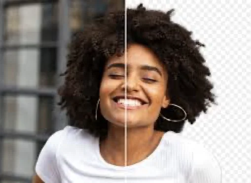 Before and after: background removed to transparent PNG